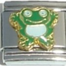 HAPPY GREEN FROGGIE 9MM ITALIAN CHARM
