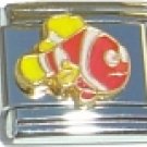 CLOWNFISH ORANGE & YELLOW 9MM ITALIAN CHARM
