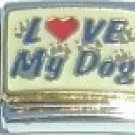 LOVE MY DOG 9MM ITALIAN CHARM