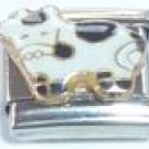BLACK & WHITE COW FARM ANIMAL 9MM ITALIAN CHARM