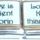 LOVE IS PATIENT, LOVE IS KIND DOUBLE 9MM ITALIAN CHARM