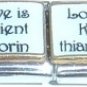LOVE IS PATIENT, LOVE IS KIND DOUBLE 9MM ITALIAN CHARM