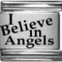 I BELIEVE IN ANGLELS 9MM LASER ITALIAN CHARM