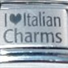 I LOVE ITALIAN CHARMS 9MM LASER ITALIAN CHARM