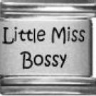 LITTLE MISS BOSSY 9MM LASER ITALIAN CHARM