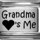 GRANDMA LOVES HEARTS ME 9MM LASER ITALIAN CHARM