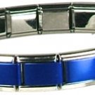 ROYAL BLUE SHINY 18-LINK ITALIAN CHARM STARTER BRACELET