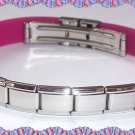 PURPLE RUBBER 9MM ITALIAN CHARM STARTER BRACELET