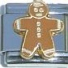 GINGERBREAD MAN 9MM ITALIAN CHARM