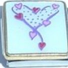 VALENTINE HEARTS RED & PINK 9MM ITALIAN CHARM