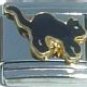 HALLOWEEN BLACK CAT 9MM ITALIAN CHARM