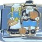 THANKSGIVING PILGRIMS 9MM ITALIAN CHARM