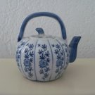 Decorative Blue and White Teapot