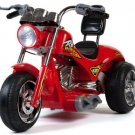 Red Hawk Single Seater 12V Ride-On Toy Motorcycle by Mini Motos