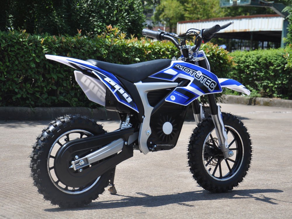 ELECTRIC DIRT BIKE 36V 500W LITHIUM BLUE - Ages 13+ - 150LB Weight Capacity