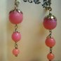 Vintage Pink Waterfall Earrings