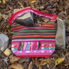 Alpaca woven Handbag Horizontal lines