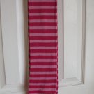 Striped Thin Scarf. Knitted in Baby Alpaca