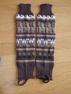Brown leg warmers