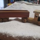 semi with open top box trailer