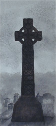 Celtic Cross in Banchory Mist
