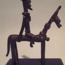 Antique African Dogon Bronze Horse and Rider