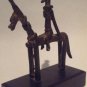 Antique African Dogon Bronze Horse and Rider