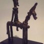Antique African Dogon Bronze Horse and Rider