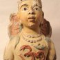 Gujarat India stucco temple fragment figure with Aum