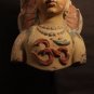 Gujarat India stucco temple fragment figure with Aum