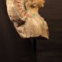 Gujarat India stucco temple fragment figure with Aum