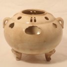 Edo Dynasty cream colored Satsuma censer - Koro