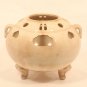 Edo Dynasty cream colored Satsuma censer - Koro