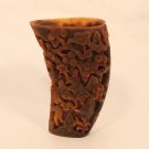 Chinese Antique Ox horn  libation cup