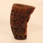 Chinese Antique Ox horn  libation cup