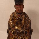 Qing Dynasty Buddhist Wood figure seated on Throne
