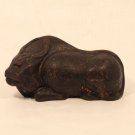 Meiji Dynasty Japanese Bizen zodiac figure of an Ox