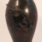 Japanese Meiji Dynasty lacquered Bronze vase with Dragon
