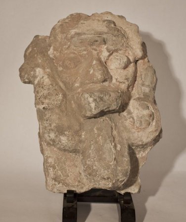 Mayan Pre Columbian stucco fragment