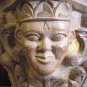 Antique 19th hardwood carved Column capital