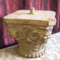 Antique 19th hardwood carved Column capital