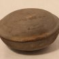Korean Silla Dynasty lidded round Box in Grey clay