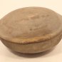 Korean Silla Dynasty lidded round Box in Grey clay
