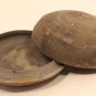 Korean Silla Dynasty lidded round Box in Grey clay