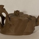 Chinese Yixing clay tea pot hand sculpted