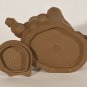 Chinese Yixing clay tea pot hand sculpted