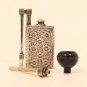 Unique Art Deco cast Silver alloy Pocket water Pipe Possible French