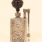 Unique Art Deco cast Silver alloy Pocket water Pipe Possible French