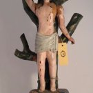 India 18th c Goa wood Santos figure of St. Sebastian