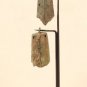 China 206BC -220 AD Han bronze bells on a custom black iron stand